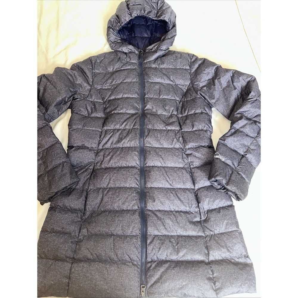Eddie Bauer Mid Length Down Jacket Women's S Blue
